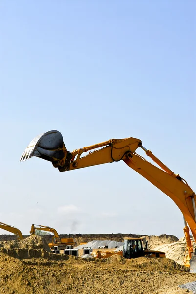 Construction site machines — Stock Photo, Image