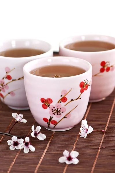 Tasses à thé vert — Photo