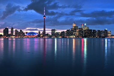 Scenic view at Toronto city clipart