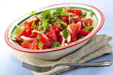 Tomato salad clipart