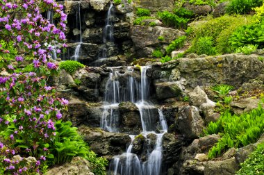 Cascading waterfall clipart