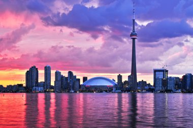 Scenic view at Toronto city clipart