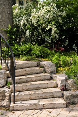 Natural stone steps clipart