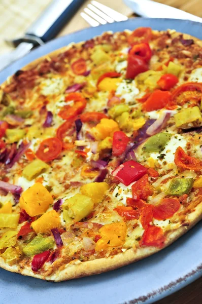 Vegetáriánus pizza — Stock Fotó