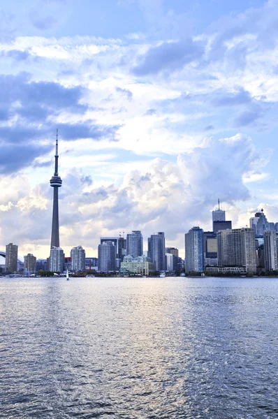 Ciudad Toronto Horizonte Frente Mar Tarde — Foto de Stock