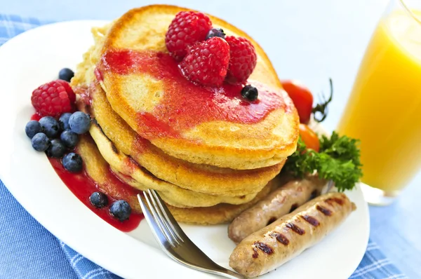 Pancakes breakfast — Stock Photo, Image