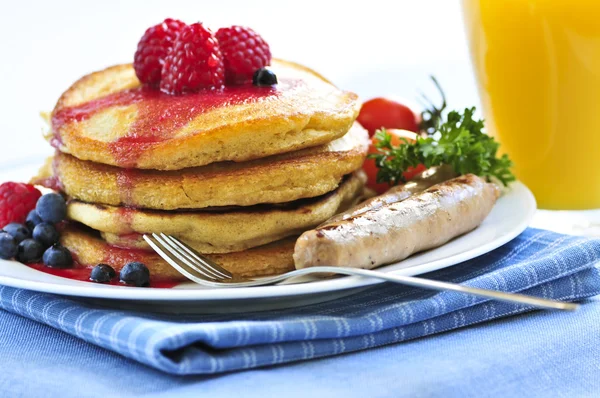 Pancakes breakfast — Stock Photo, Image