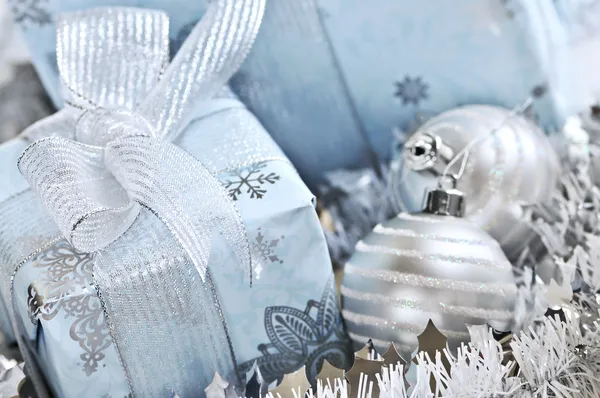 Scatole regalo di Natale — Foto Stock