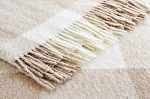 Cozy alpaca wool blanket — Stock Photo, Image