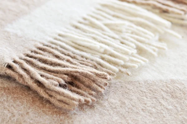 Cobertor de lã de alpaca acolhedor — Fotografia de Stock