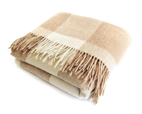Kuschelige Decke aus Alpakawolle — Stockfoto