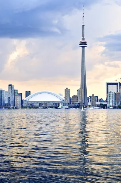 Vista Panorámica Horizonte Toronto City Waterfront Atardecer —  Fotos de Stock