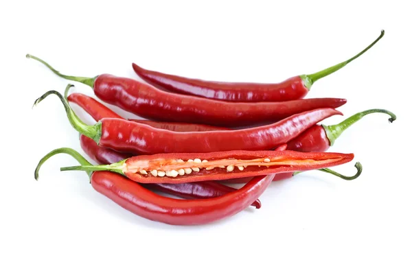 Κόκκινες καυτερές πιπεριές — Φωτογραφία Αρχείου