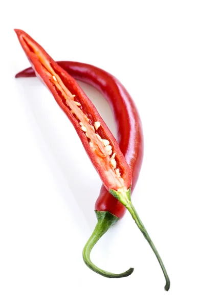 Vörös csípős chilipaprika — Stock Fotó