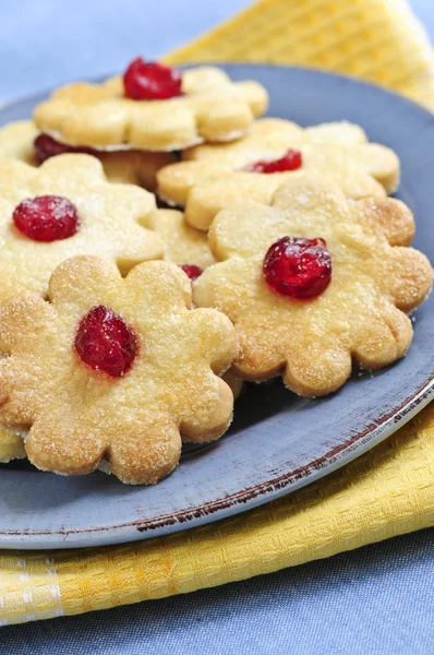 Fresh Shortbread Cookies Served Plate — Stock Photo, Image