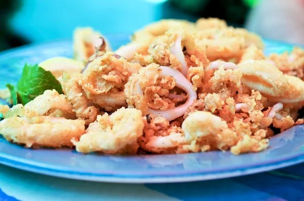 Deep Fried Calamari Rings Dish — Stock Photo, Image