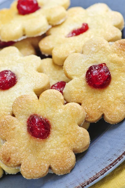 Fresh Shortbread Cookies Served Plate Stock Picture