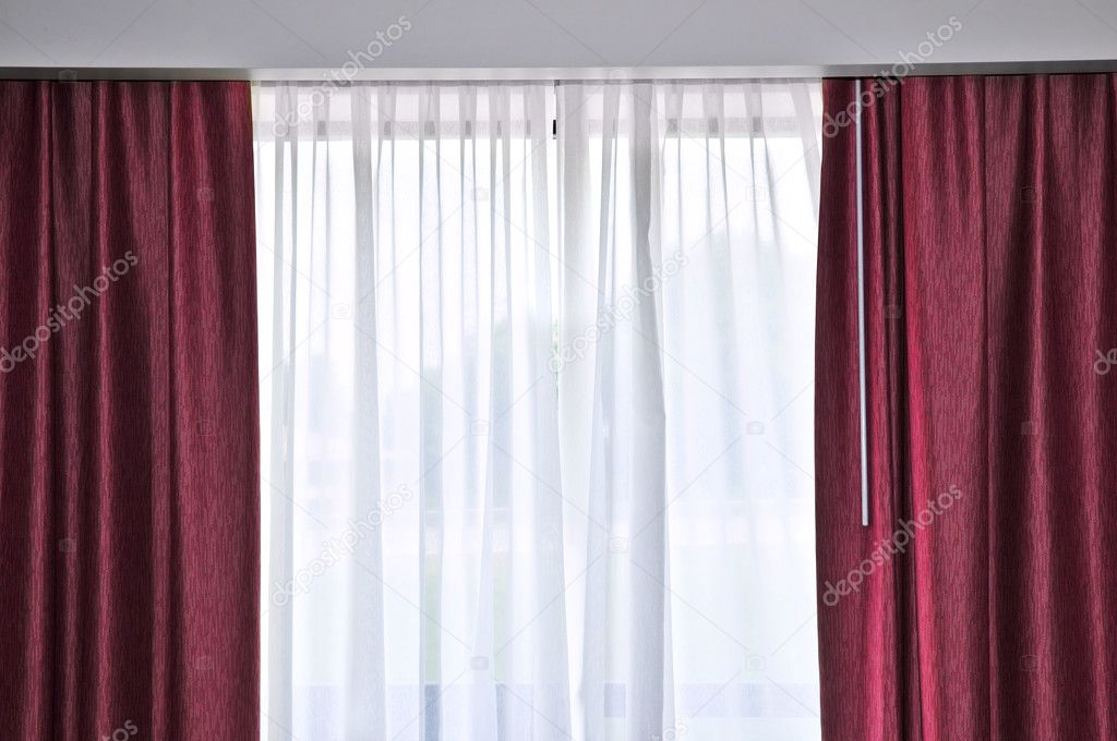 Window with drapes