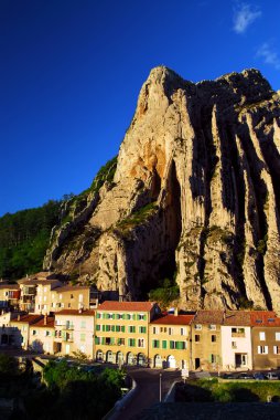 Town of Sisteron in Provence France clipart