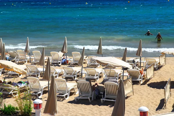 Spiaggia a Cannes — Foto Stock