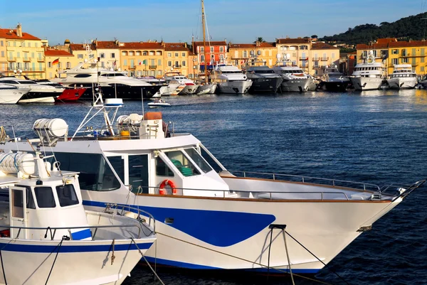 Barcos em St.Tropez — Fotografia de Stock