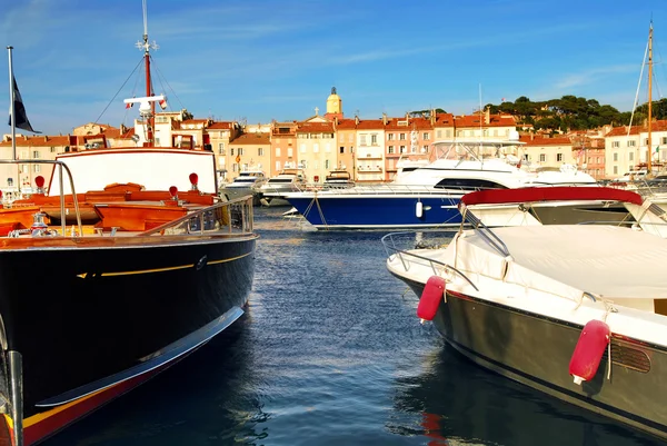 Barcos em St.Tropez — Fotografia de Stock