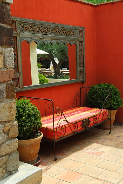 Courtyard Medanean Villa French Riviera — стоковое фото