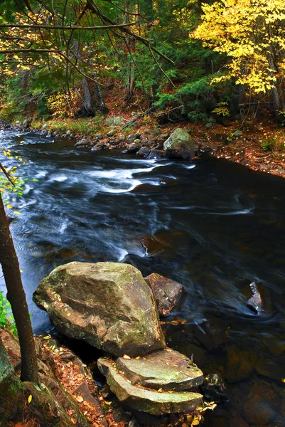 Fall river landscape — Stock Photo, Image