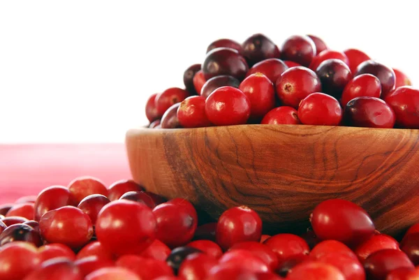 Cranberries em uma tigela — Fotografia de Stock