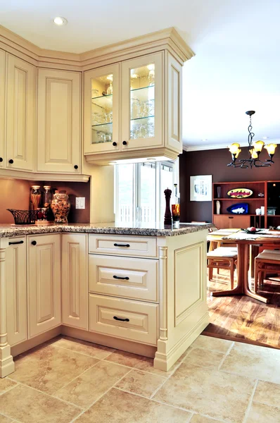Modern Luxury Kitchen Dining Room Interior — Stock Photo, Image