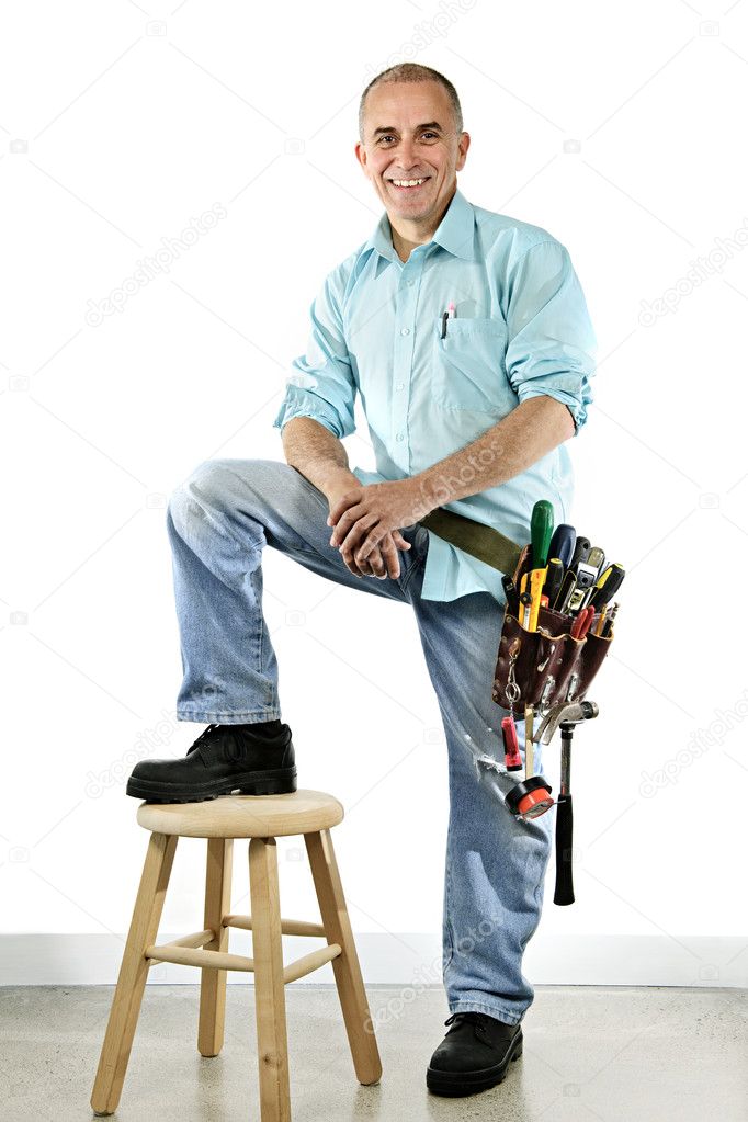 Smiling handyman