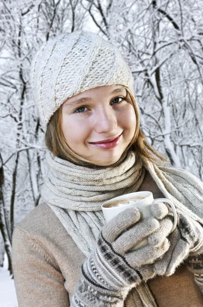 冬季女孩 — 图库照片