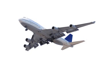 Airplane on white clipart