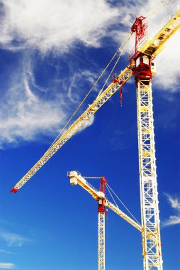 Construction cranes clipart