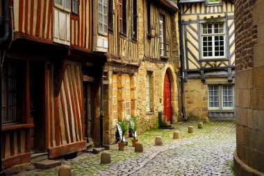 Medieval houses clipart