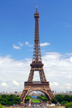 Eiffel tower from Trocadero clipart