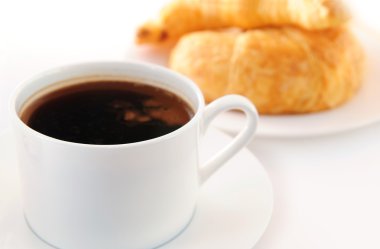 Coffee and croisssants clipart