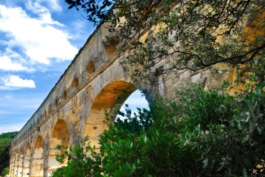 Fransa 'nın güneyinde Pont du Gard