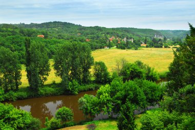 Fransa 'daki Dordogne Nehri