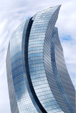 Distorted skyscraper clipart