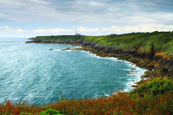 Sommaren Lansdcape Atlantkusten Bretagne Frankrike — Stockfoto