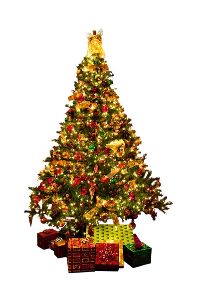 Απομονωμένο χριστουγεννιάτικο δέντρο — Φωτογραφία Αρχείου
