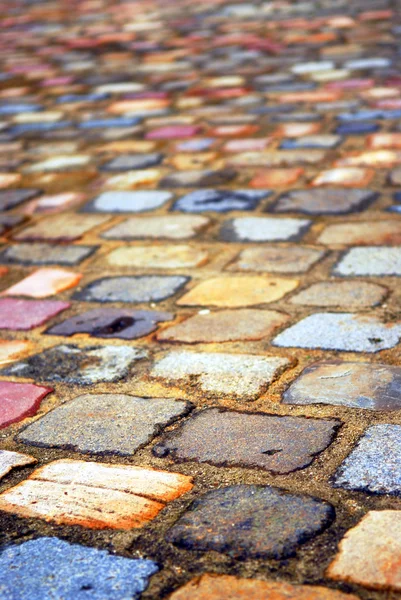 Renkli cobblestones — Stok fotoğraf