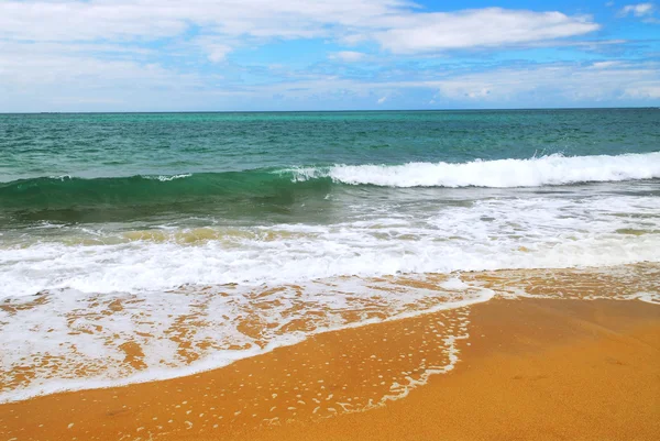 Spiaggia sabbiosa dell'oceano — Foto Stock