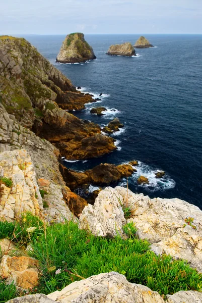 Costa atlántica en Bretaña — Foto de Stock