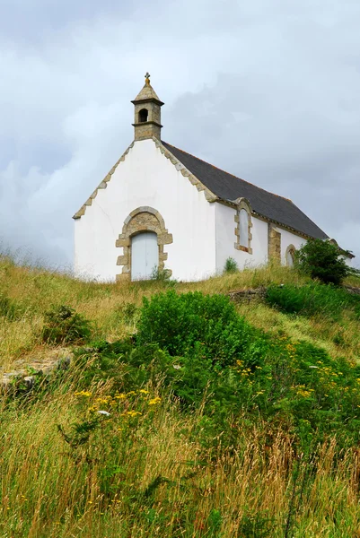 Tumulus Saint Michel Kościoła Carnac South Brittany Francja — Zdjęcie stockowe