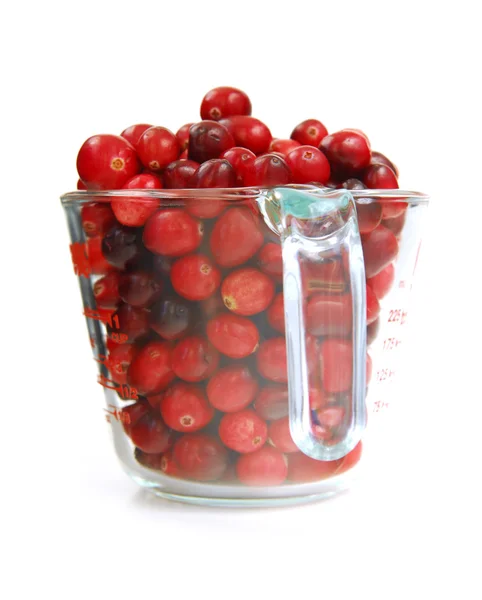 Cranberries in a cup — Stock Photo, Image