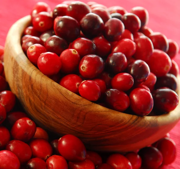 Cranberries in a bowl — Stock Photo, Image