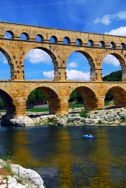 Pont du Gard v jižní Francii — Stock fotografie