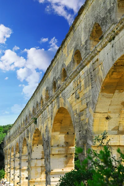 Pont Gard Part Roman Aqueduct Southern France Nimes — Stock Photo, Image